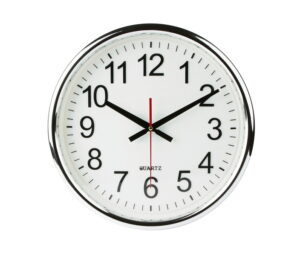 wall-clock-on-white-background